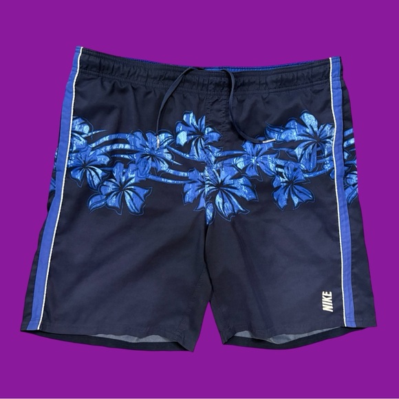 Nike Other - 90s Nike floral pattern swim shorts